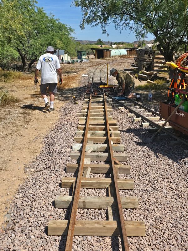 Railroad tracks at Adobe Dam Recreation Area